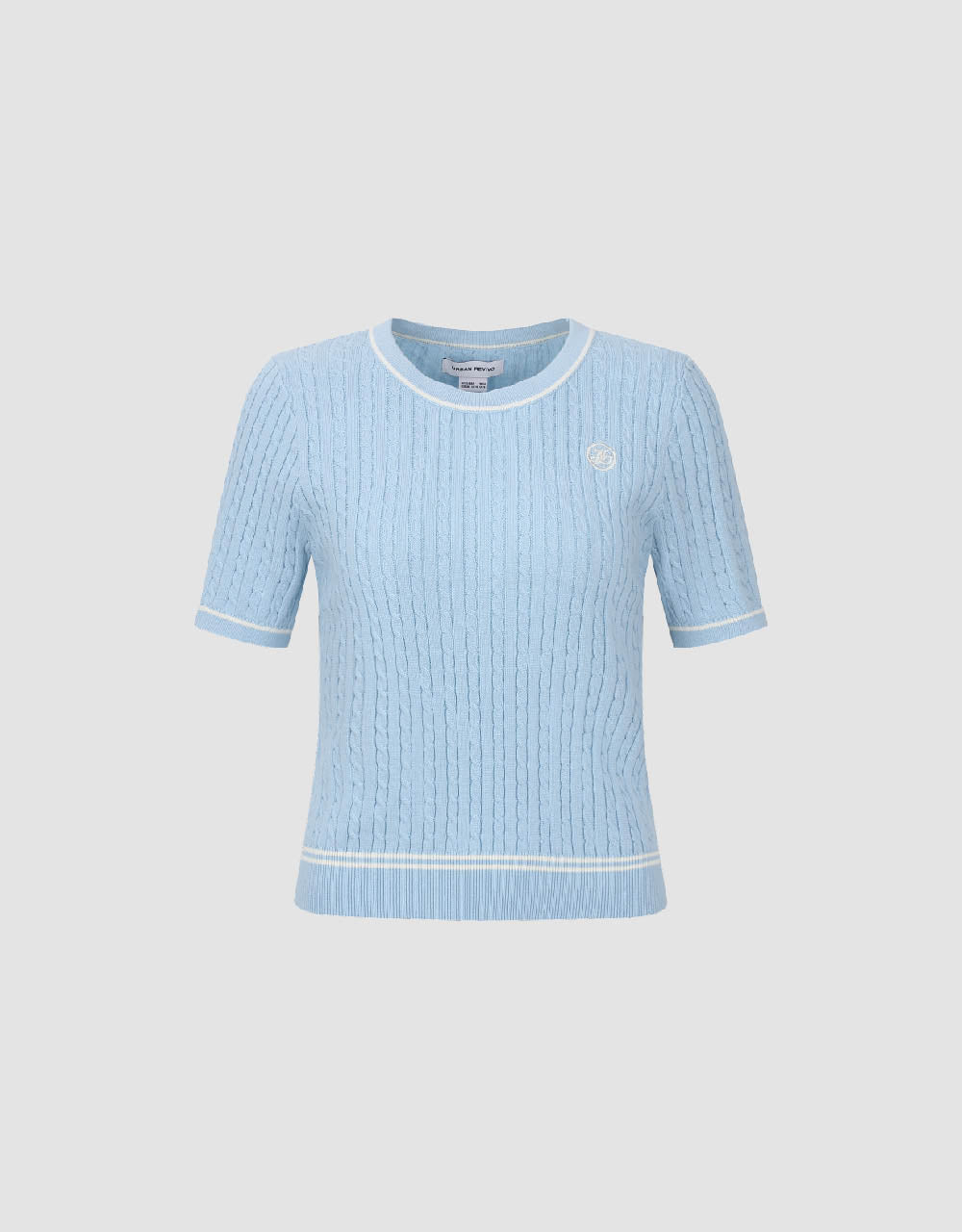 Crew Neck Knitted T-Shirt