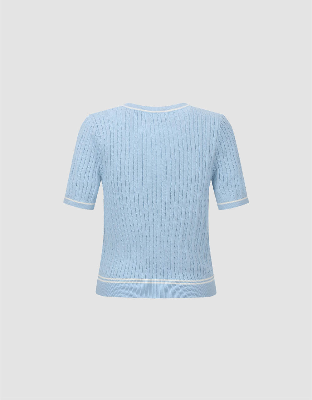 Crew Neck Knitted T-Shirt