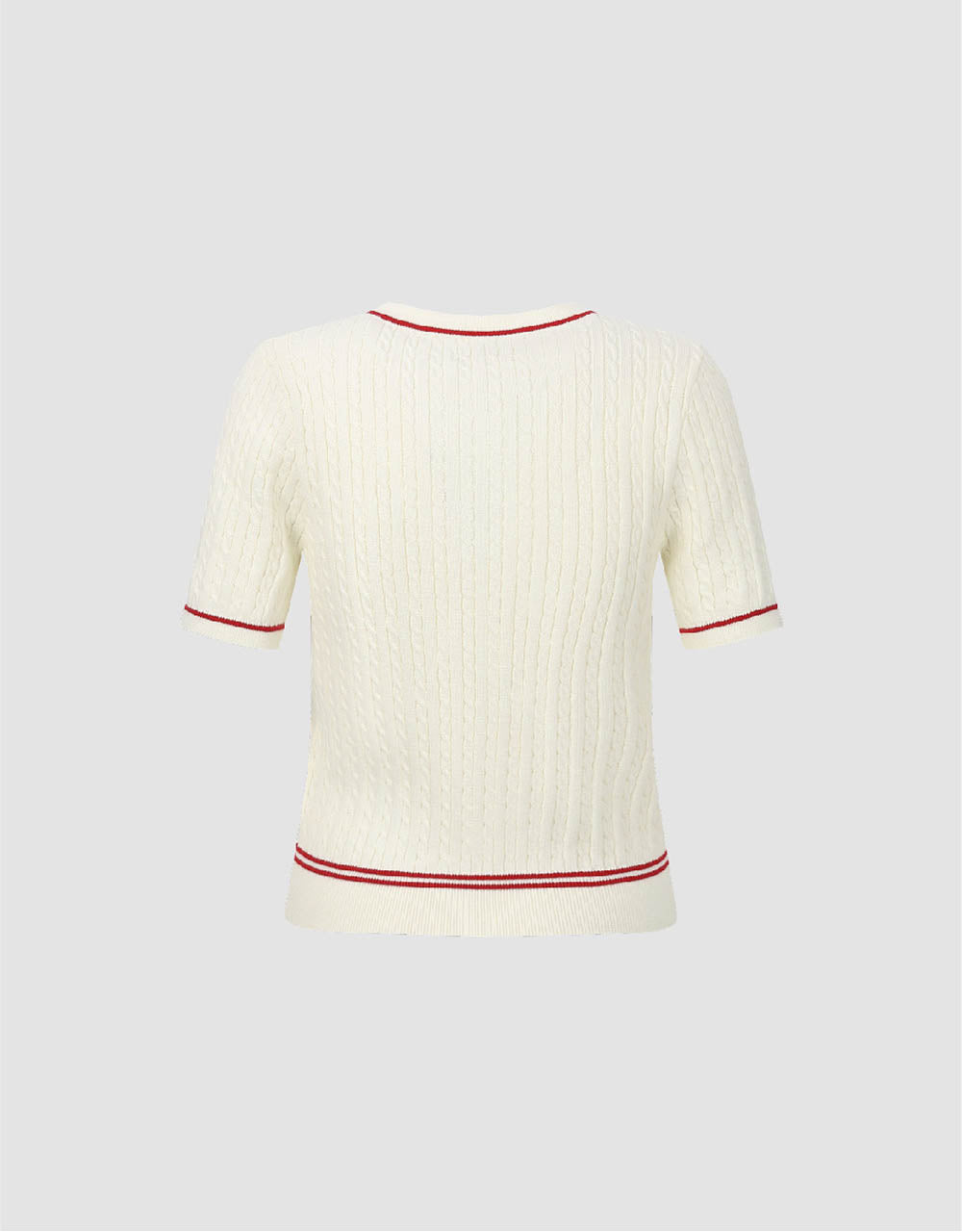 Crew Neck Knitted T-Shirt