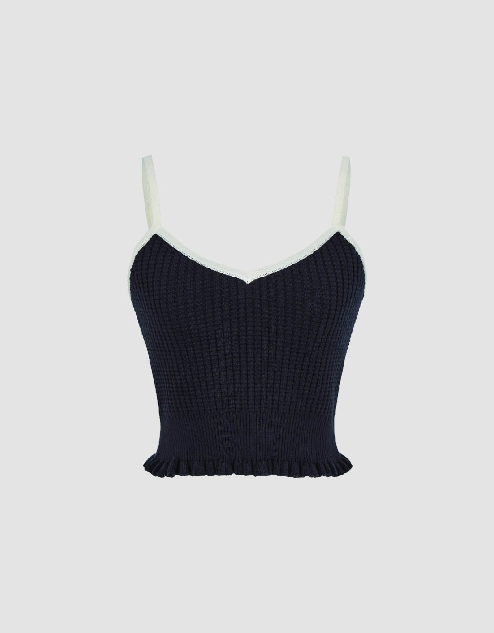 V-Neck Knitted Cami Top