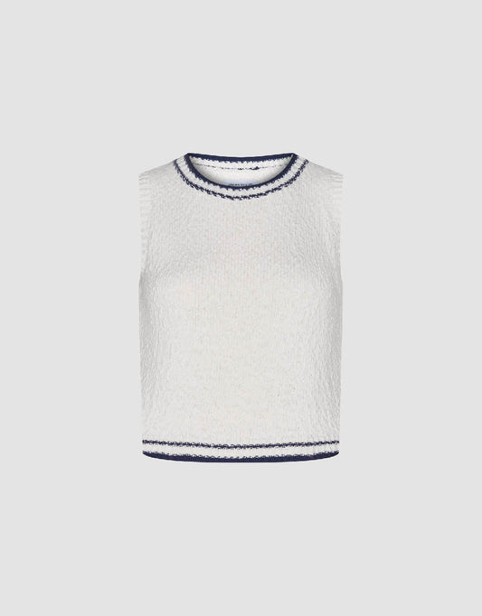 Crew Neck Knitted Tank Top