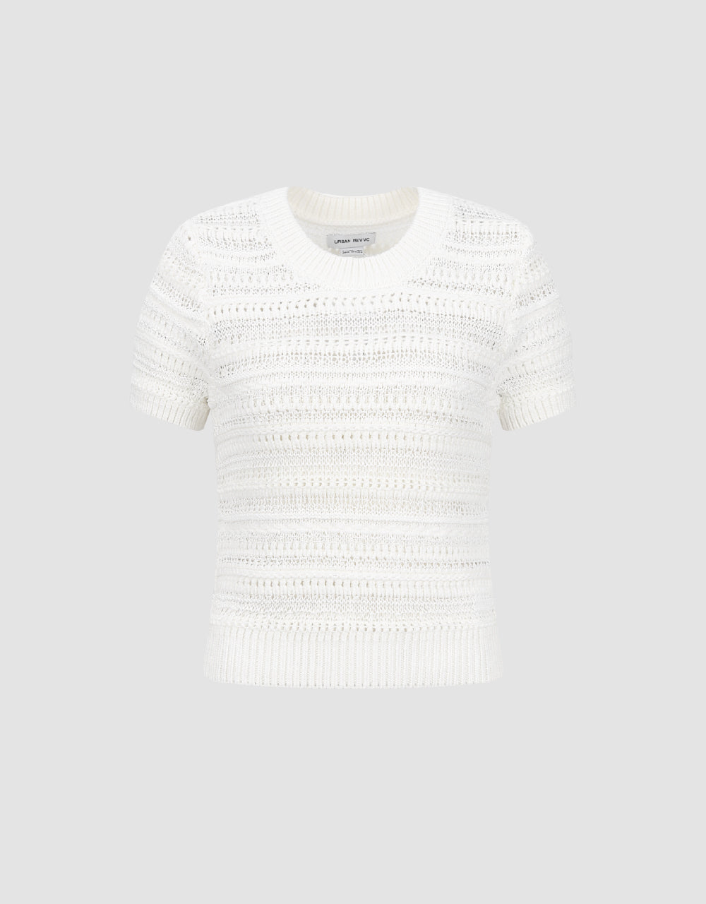 Crew Neck Knitted T-Shirt