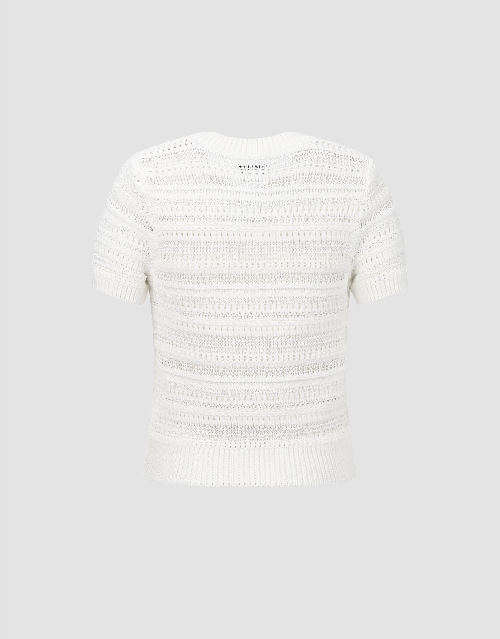 Crew Neck Knitted T-Shirt