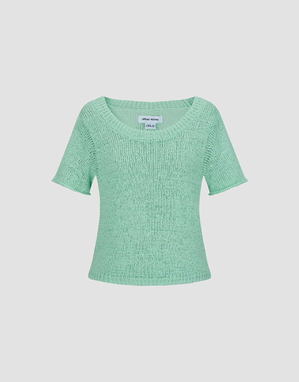 U Neck Knitted T-Shirt