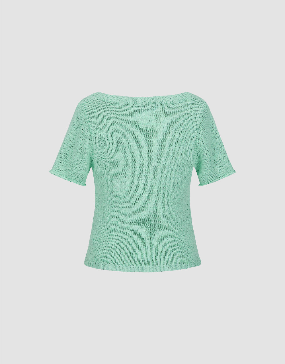 U Neck Knitted T-Shirt