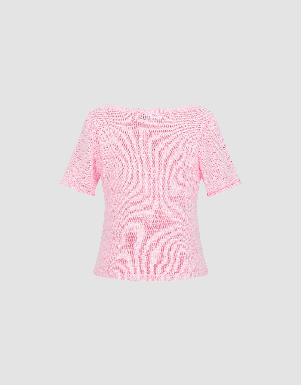 U Neck Knitted T-Shirt