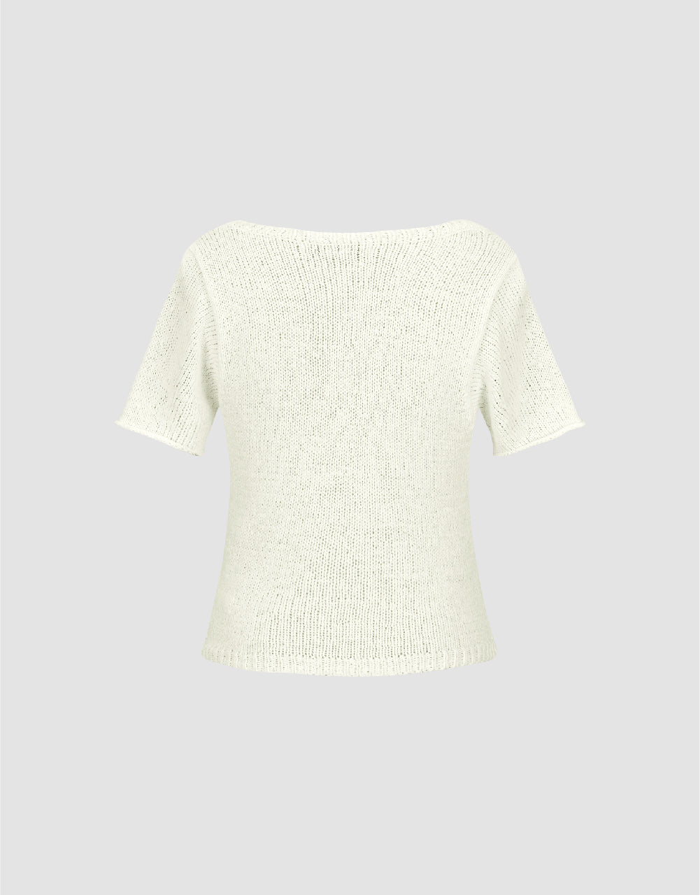 U Neck Knitted T-Shirt