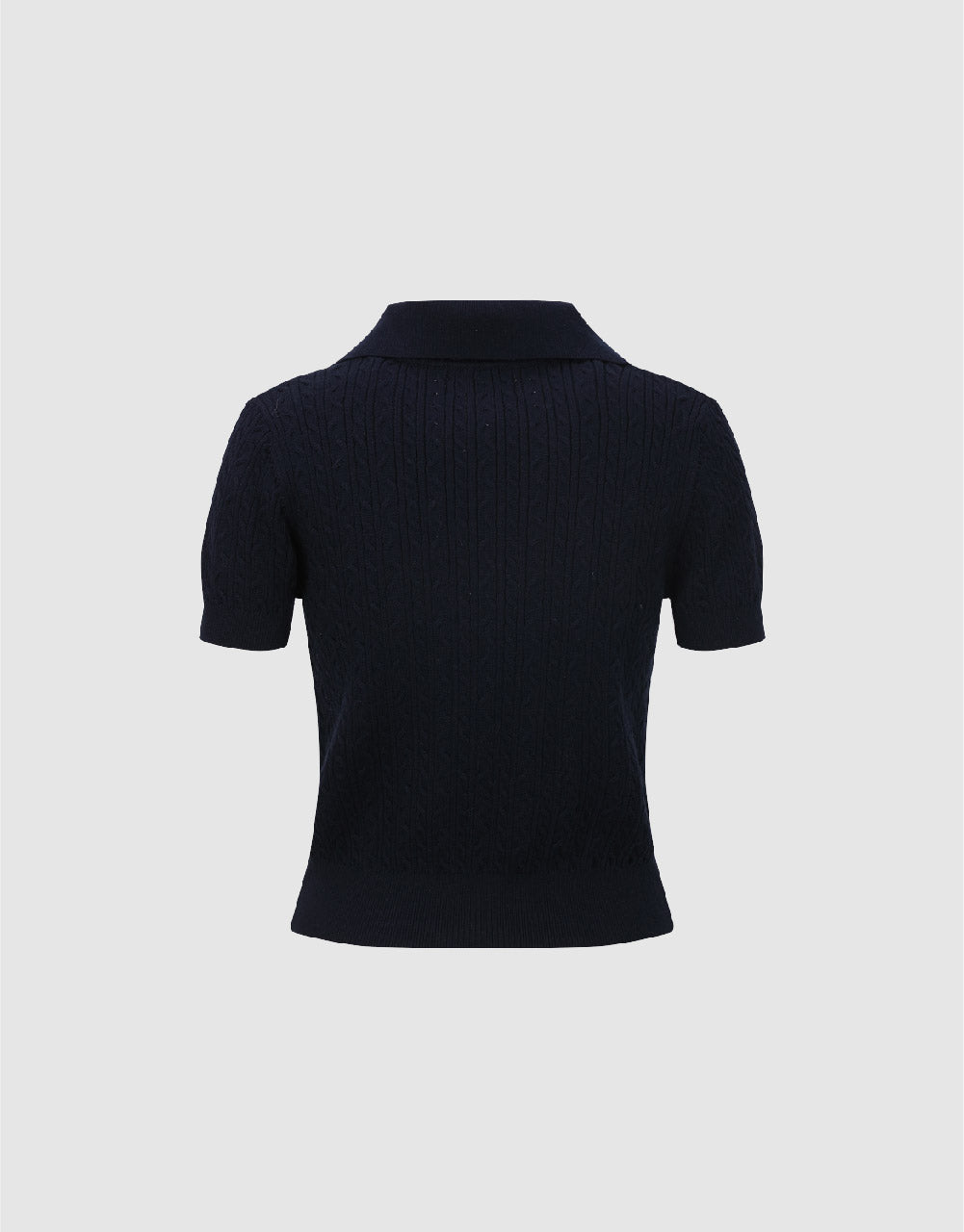 Standard Sleeve Polo Knitted T-Shirt