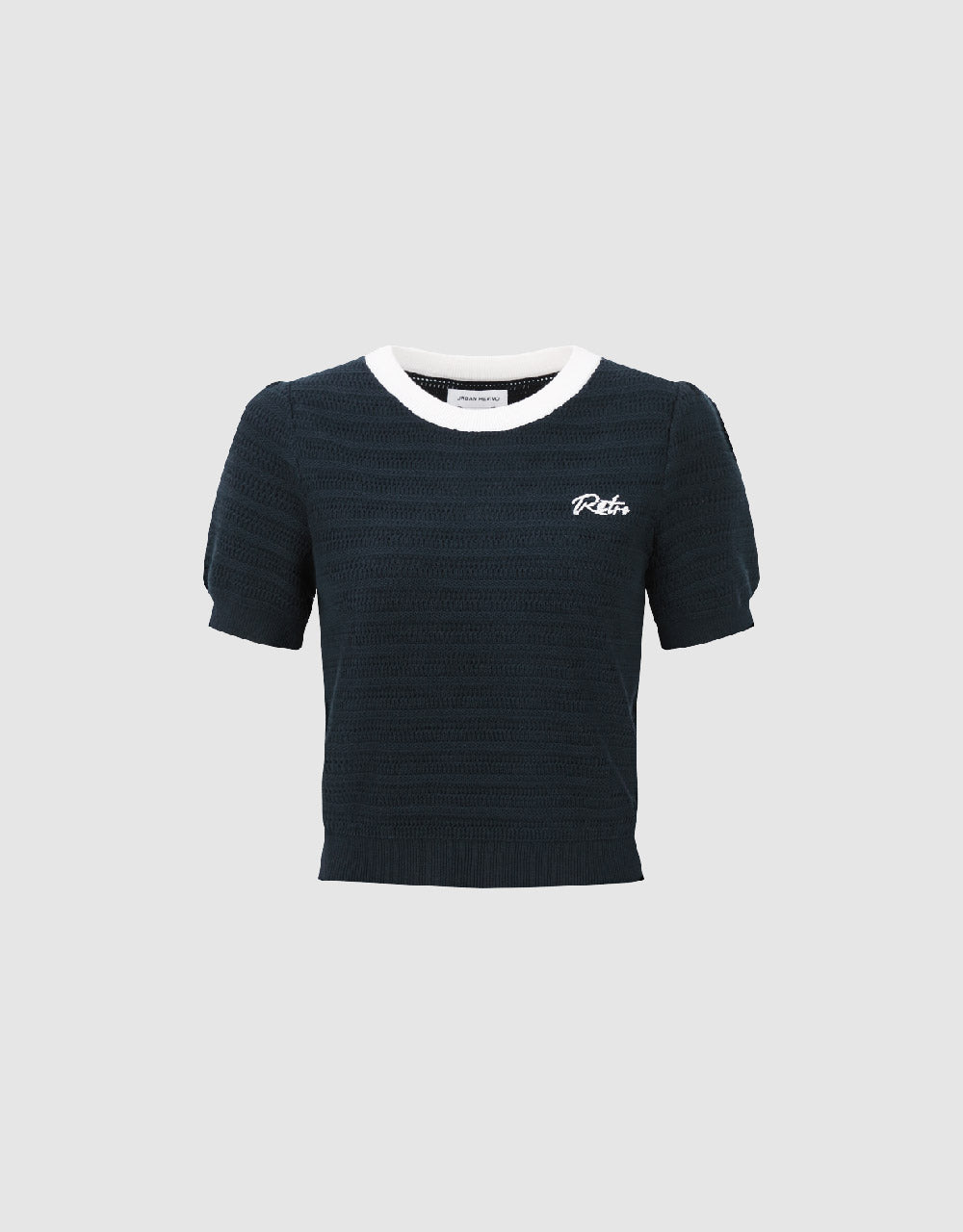 Crew Neck Knitted T-Shirt