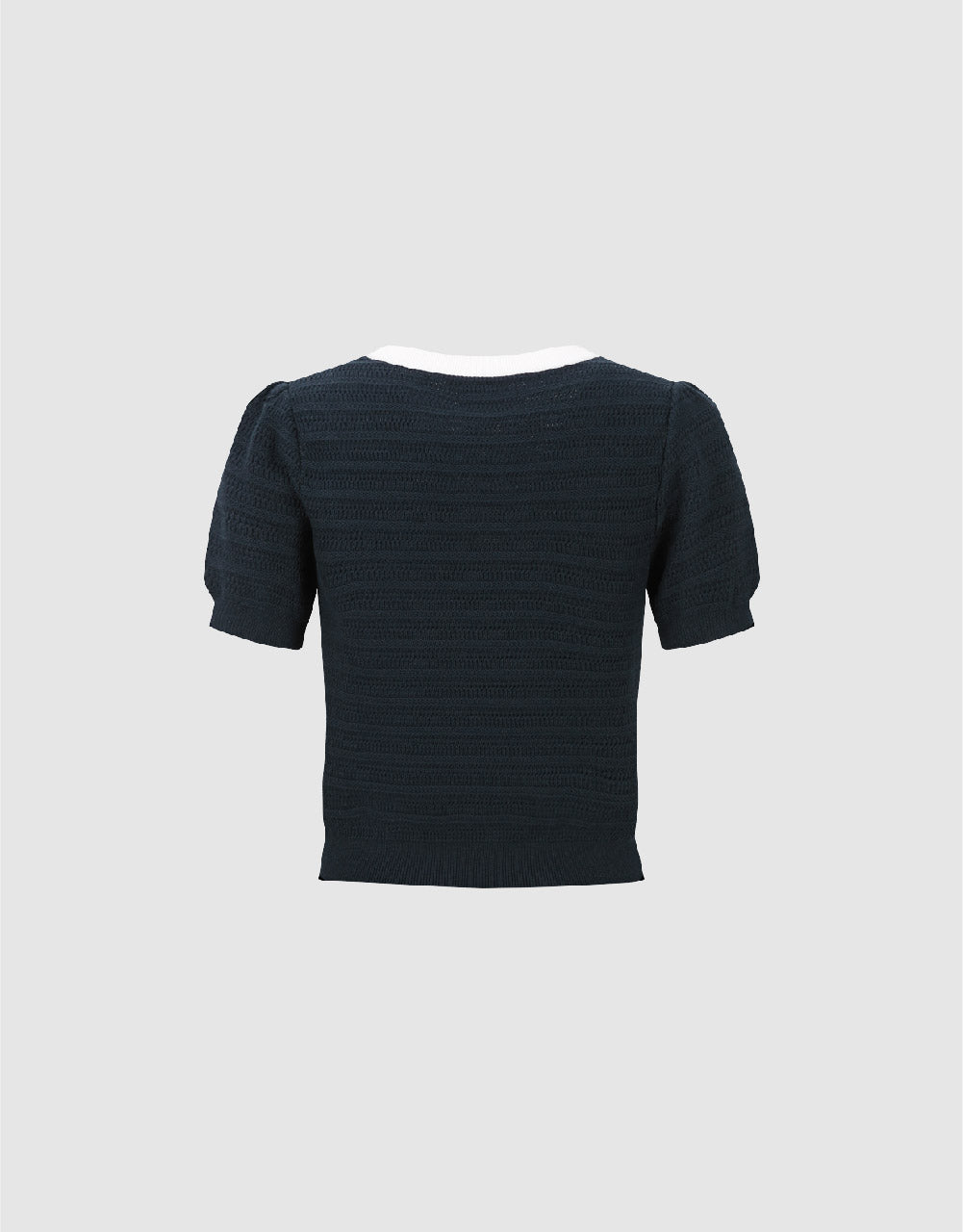 Crew Neck Knitted T-Shirt