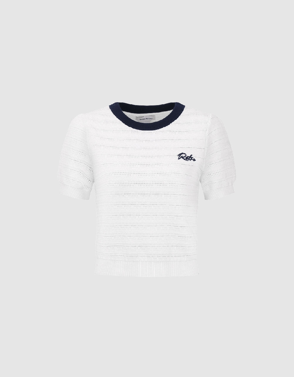 Crew Neck Knitted T-Shirt