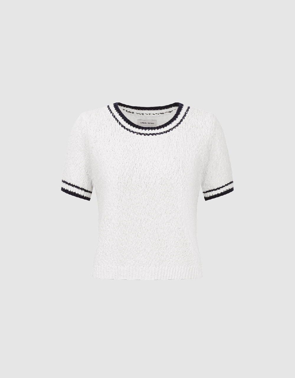 Crew Neck Knitted T-Shirt