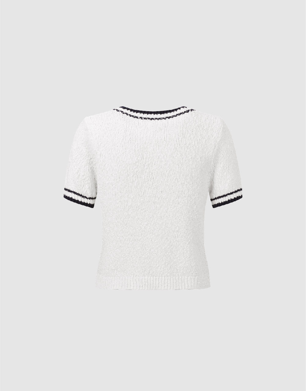 Crew Neck Knitted T-Shirt