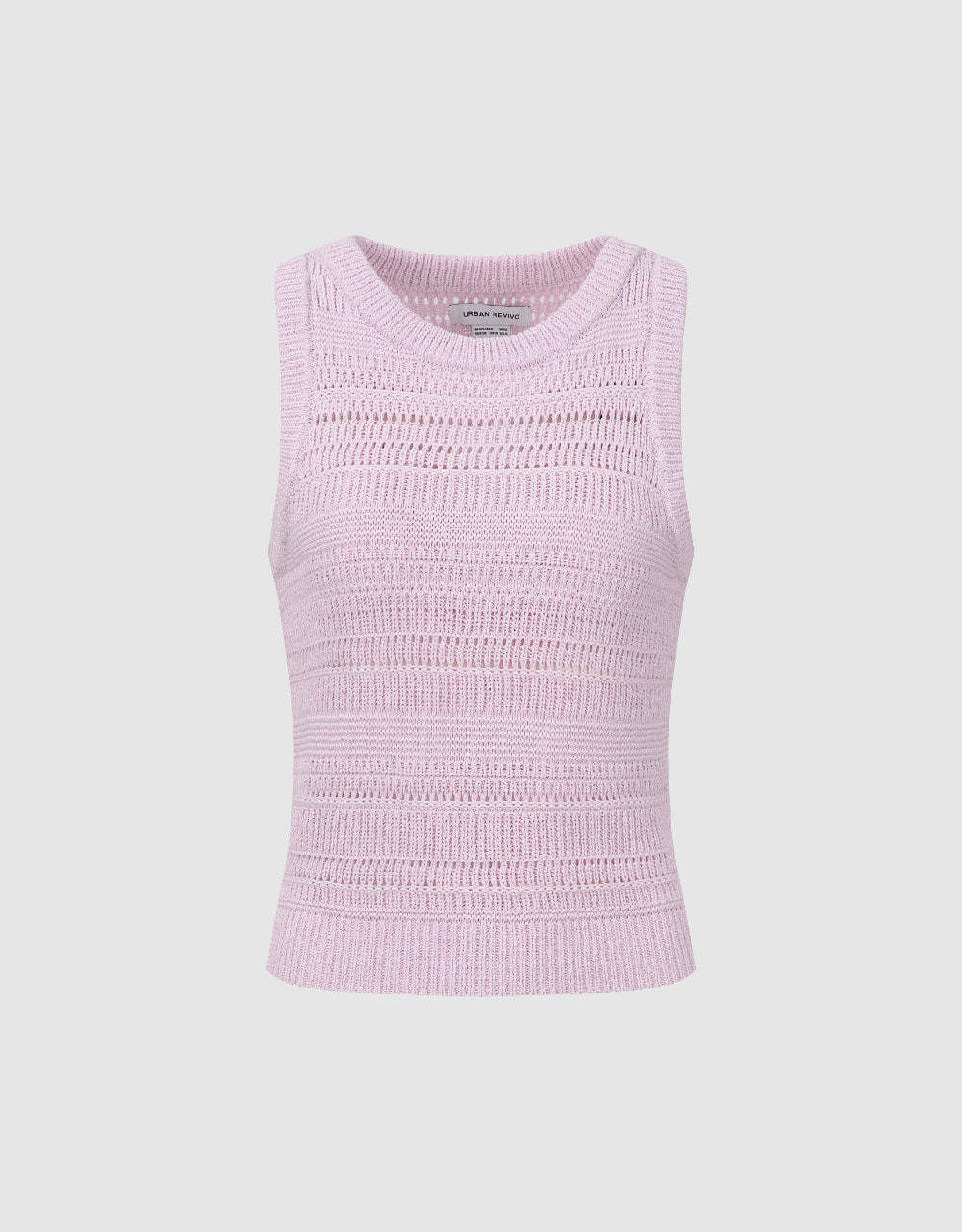 Crochet U Neck Knitted Tank Top