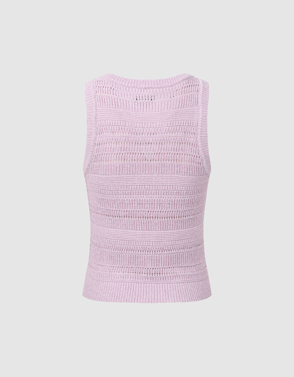 Crochet U Neck Knitted Tank Top