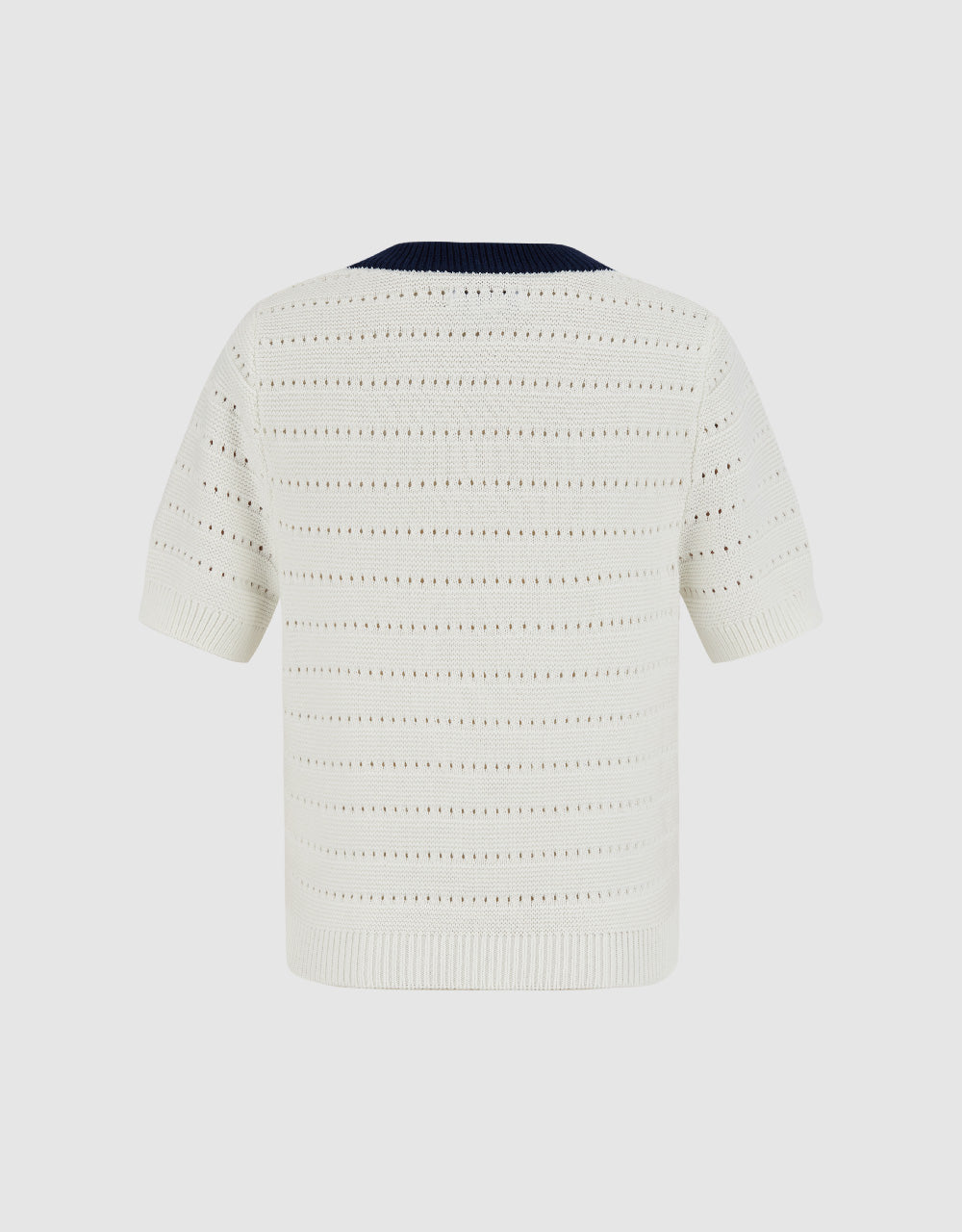 Crew Neck Knitted T-Shirt