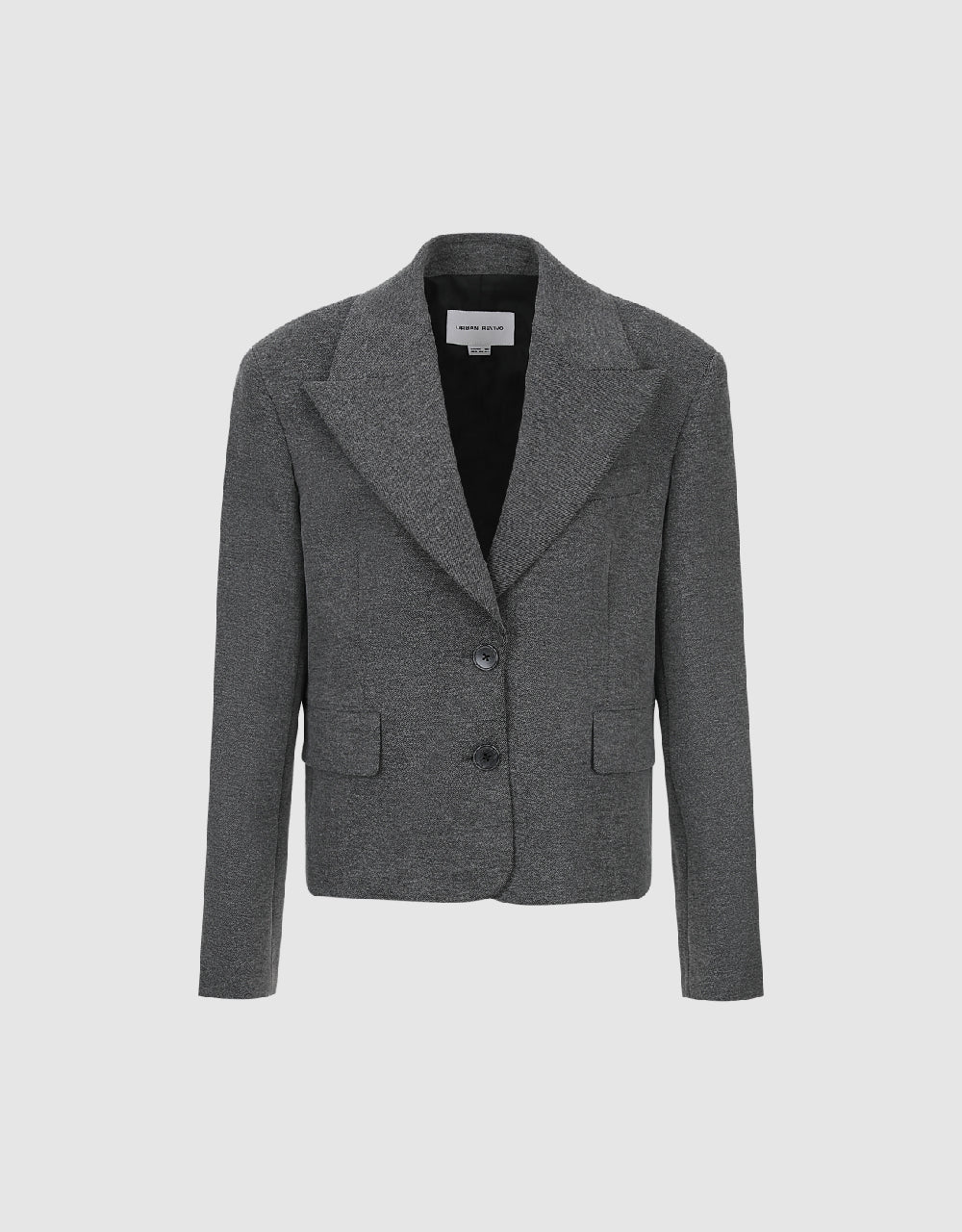 Peak Lapel Tailored Collar Blazer