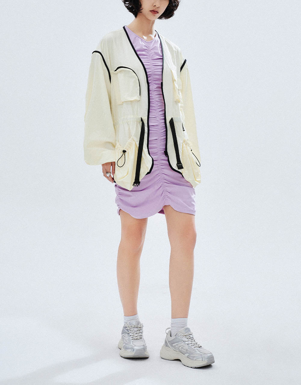 V-Neck Straight Jacket