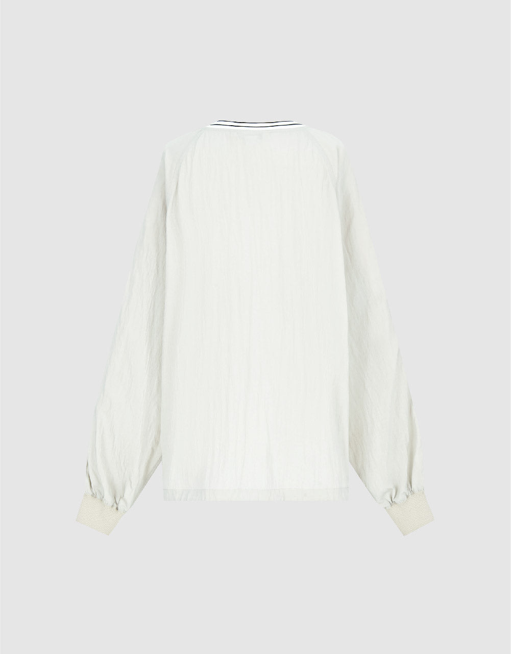 Letter Printed Raglan Sleeve Overhead Shirt
