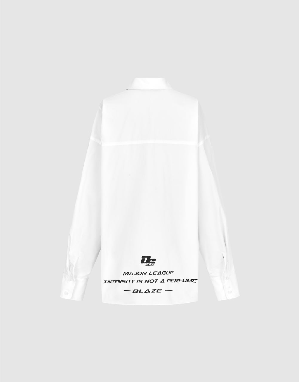 Letter Printed Lapel Shirt