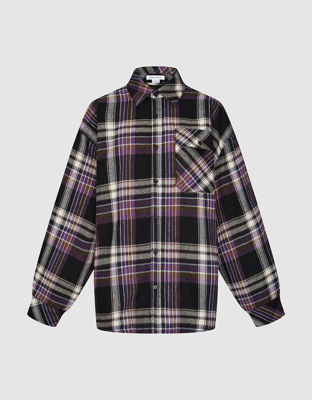 Plaid Straight Shirt