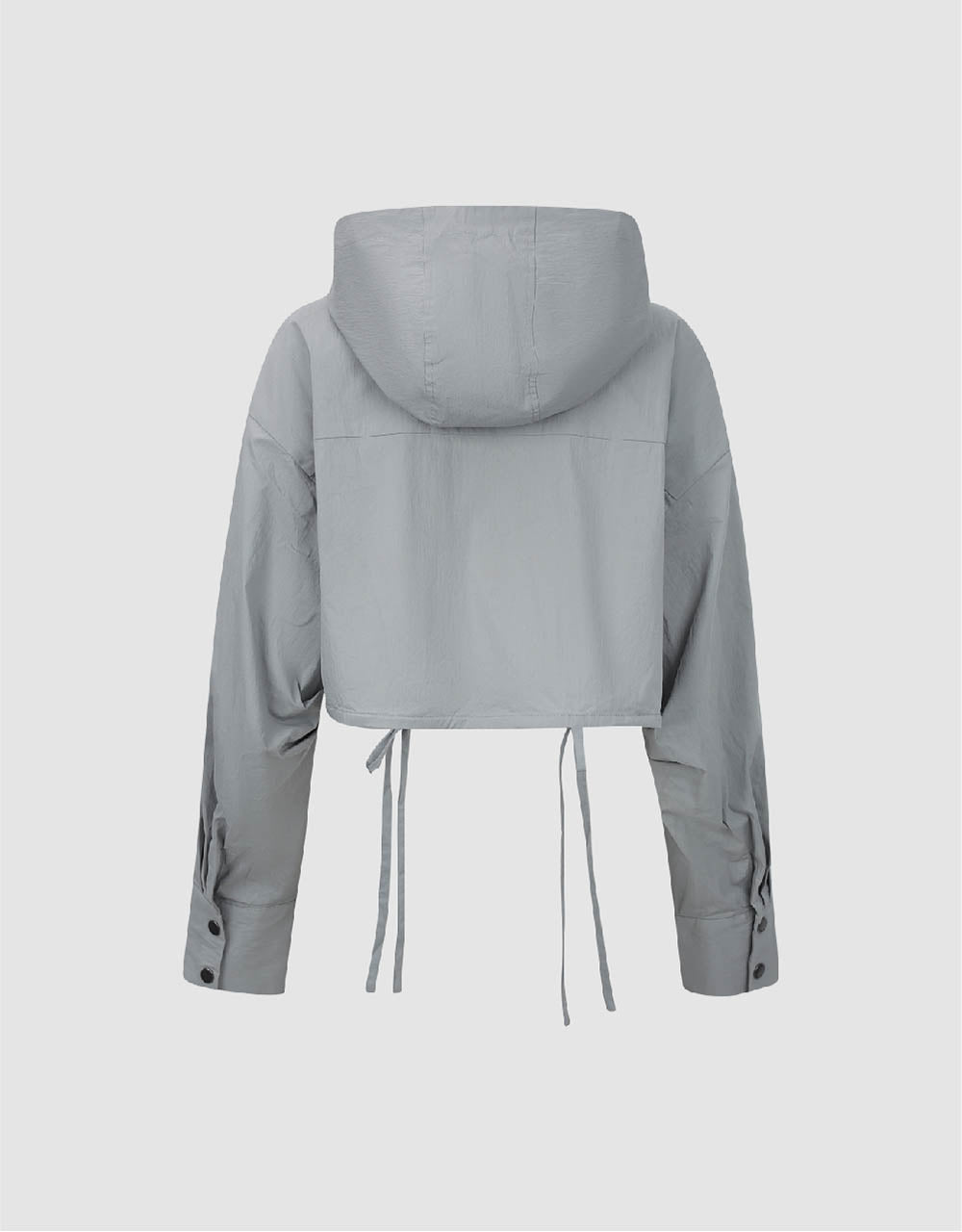 Drop Shoulder Sleeve Hoodie Shirt