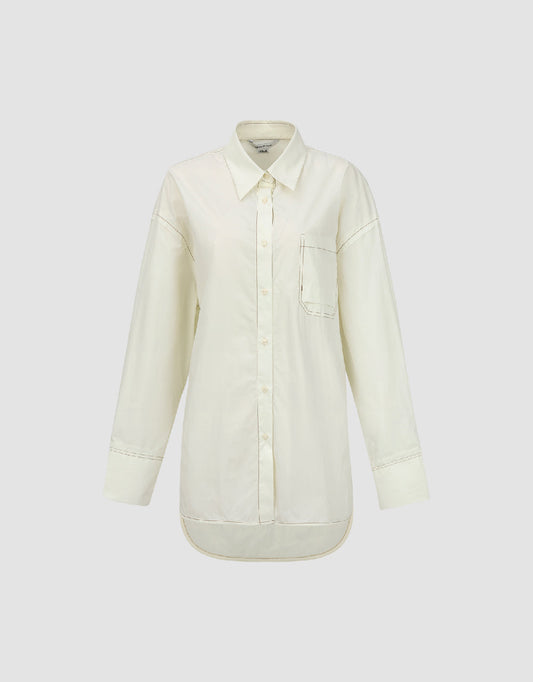 Button Up Straight Shirt