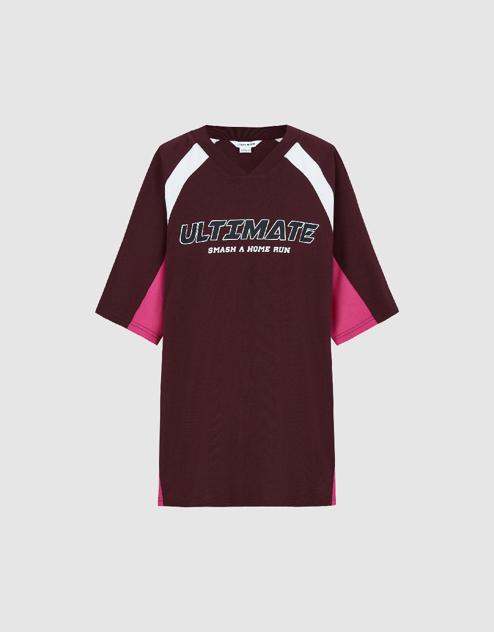 Letter Printed Raglan Sleeve Loose T-Shirt