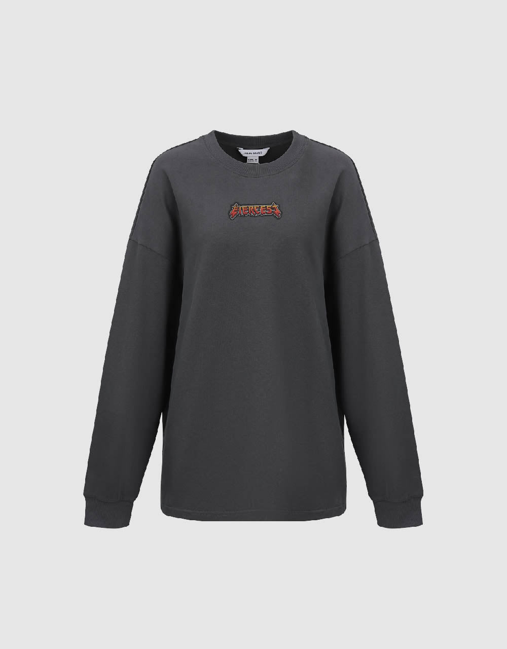 Letter Printed Crew Neck Loose T-Shirt