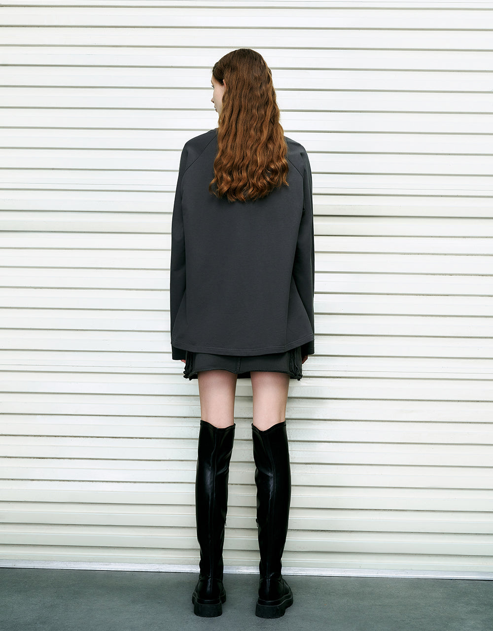 Letter Printed Crew Neck Loose T-Shirt