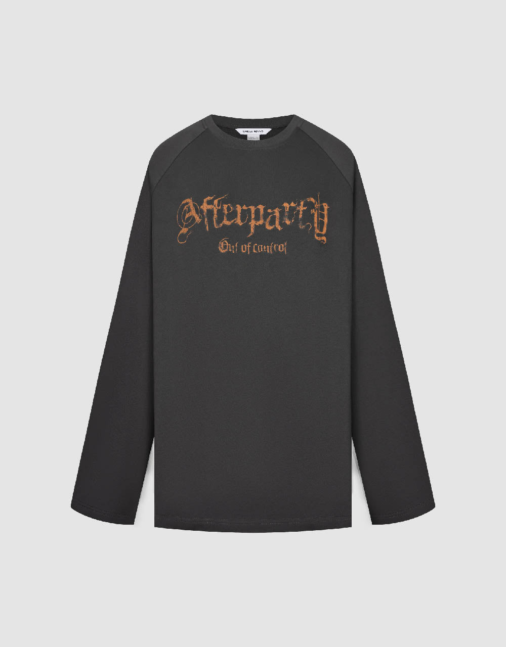 Letter Printed Crew Neck Loose T-Shirt