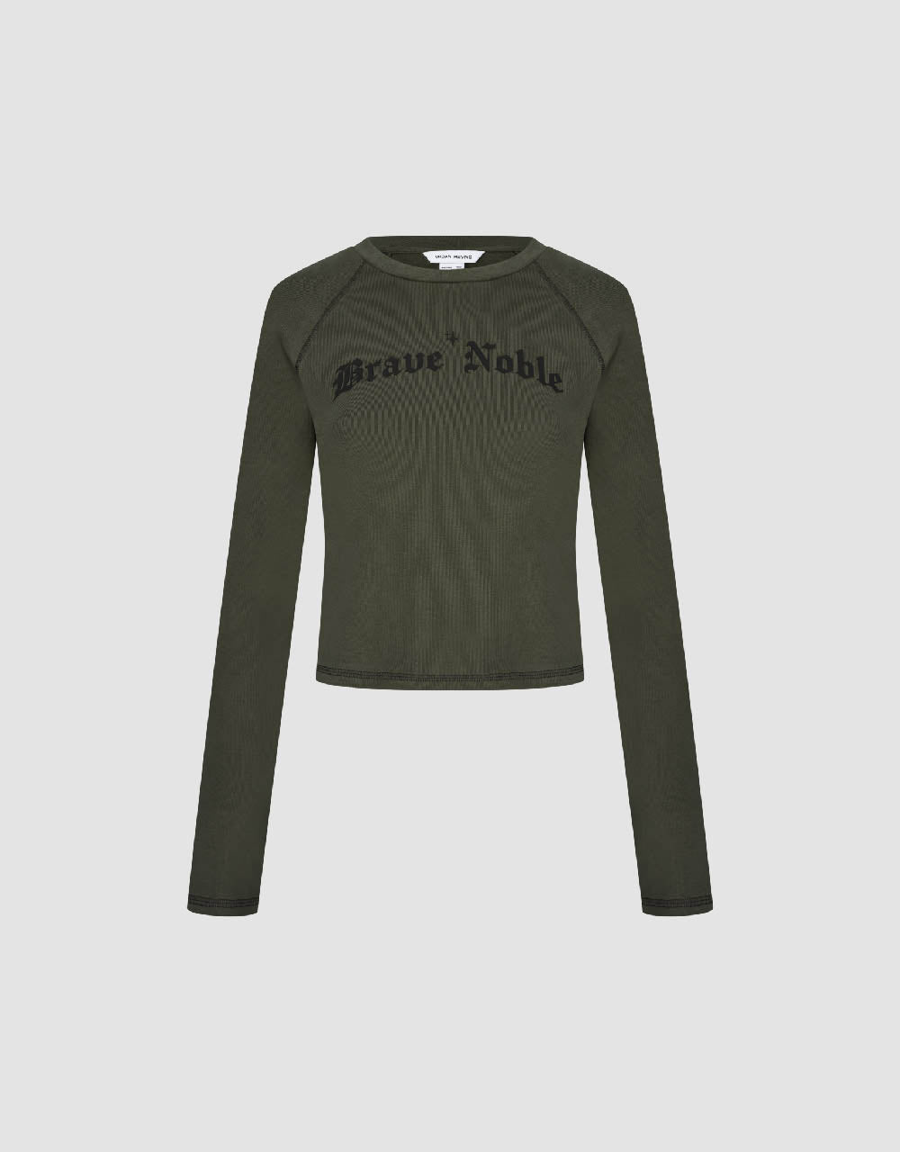 Raglan Sleeve Crew Neck Knitted T-Shirt