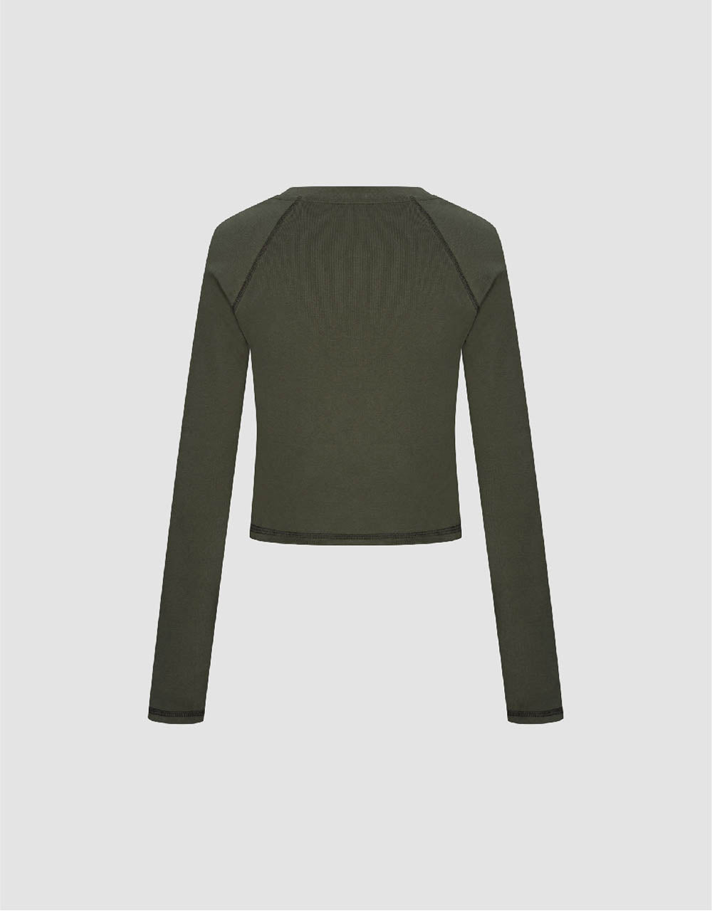 Raglan Sleeve Crew Neck Knitted T-Shirt