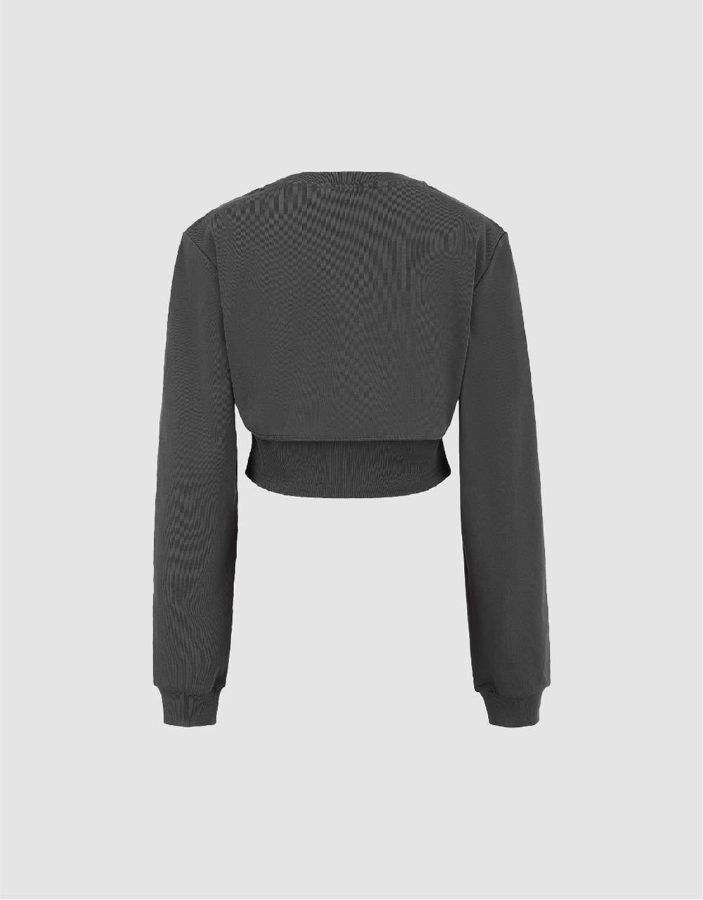 Cut-Out Crew Neck Knitted T-Shirt