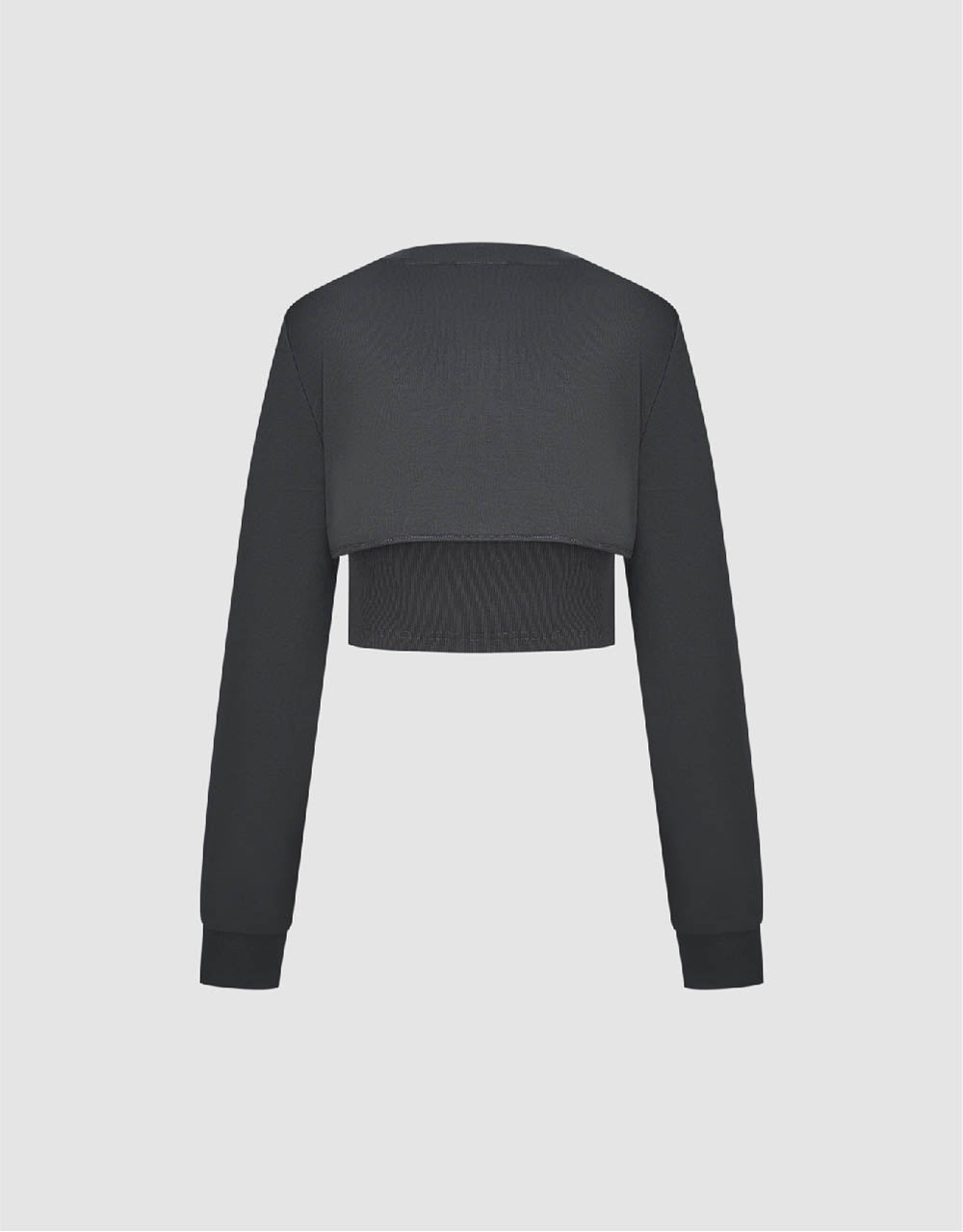 Cut-Out Crew Neck Knitted T-Shirt