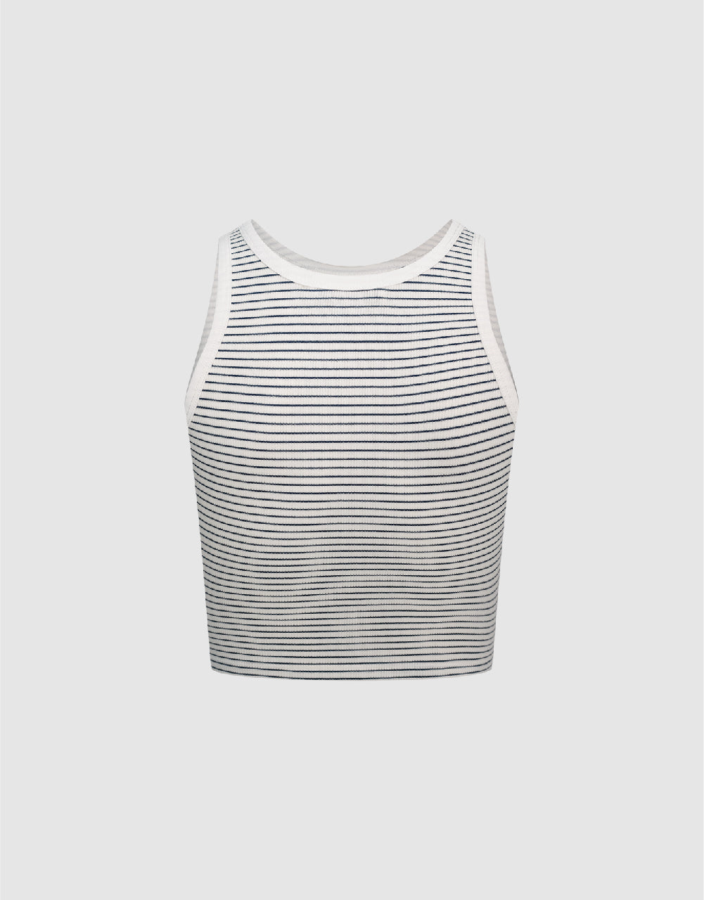 Racer Striped Knitted Tank Top