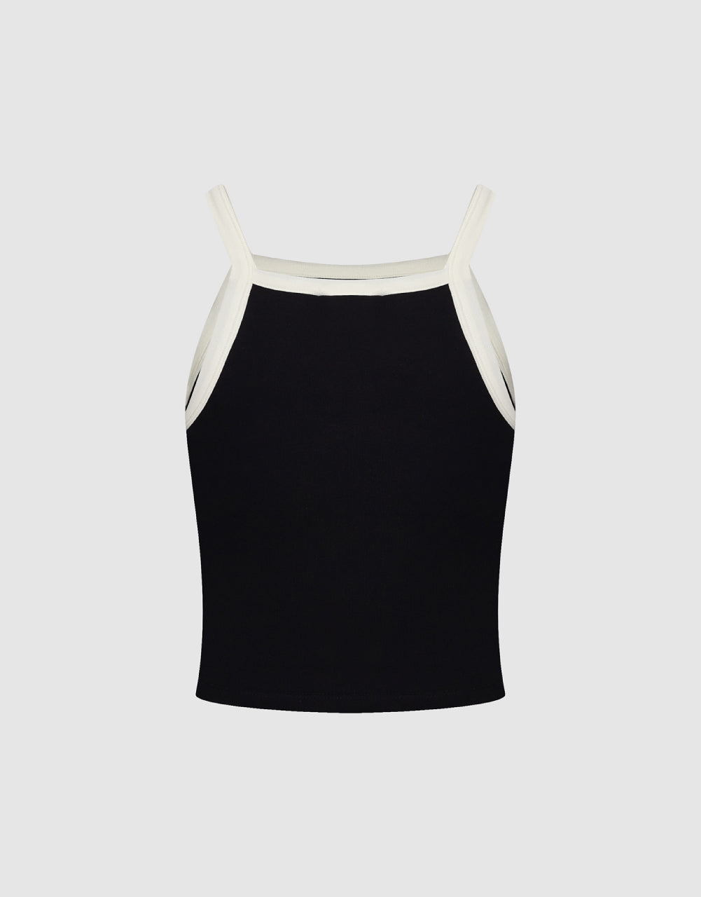 Square-cut Collar Tank Top