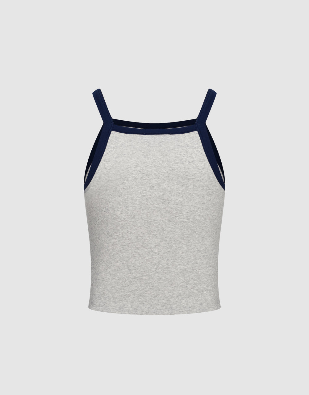 Square-cut Collar Tank Top