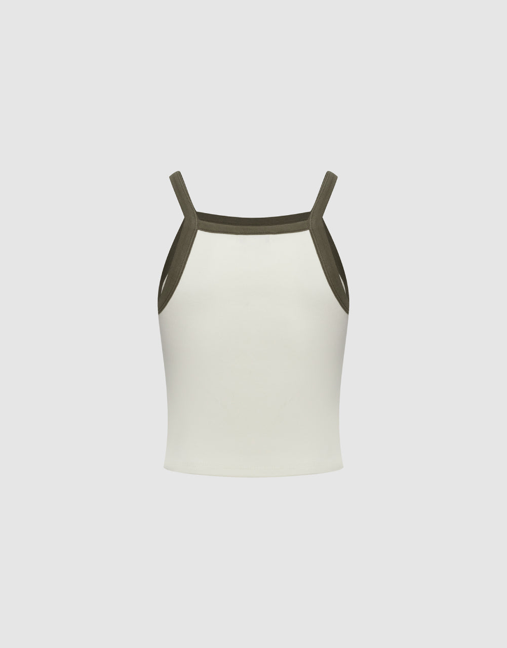 Square-cut Collar Tank Top