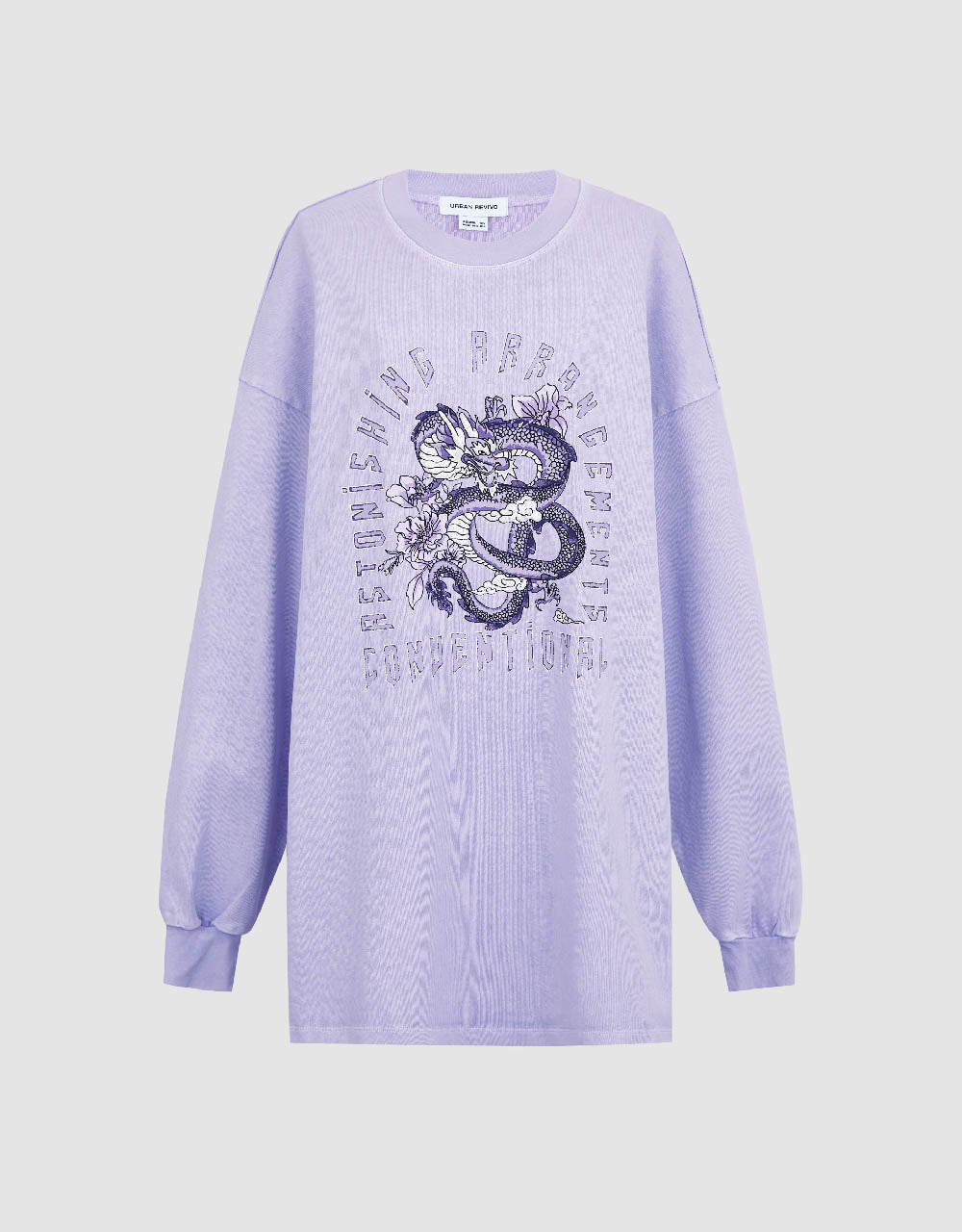 Printed Crew Neck Loose T-Shirt