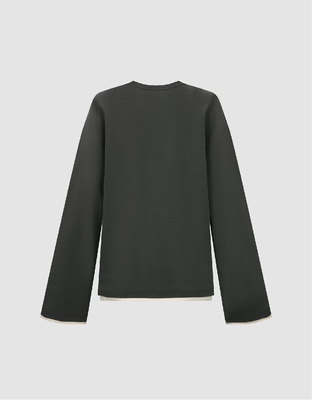 Letter Embossed Crew Neck Loose T-Shirt