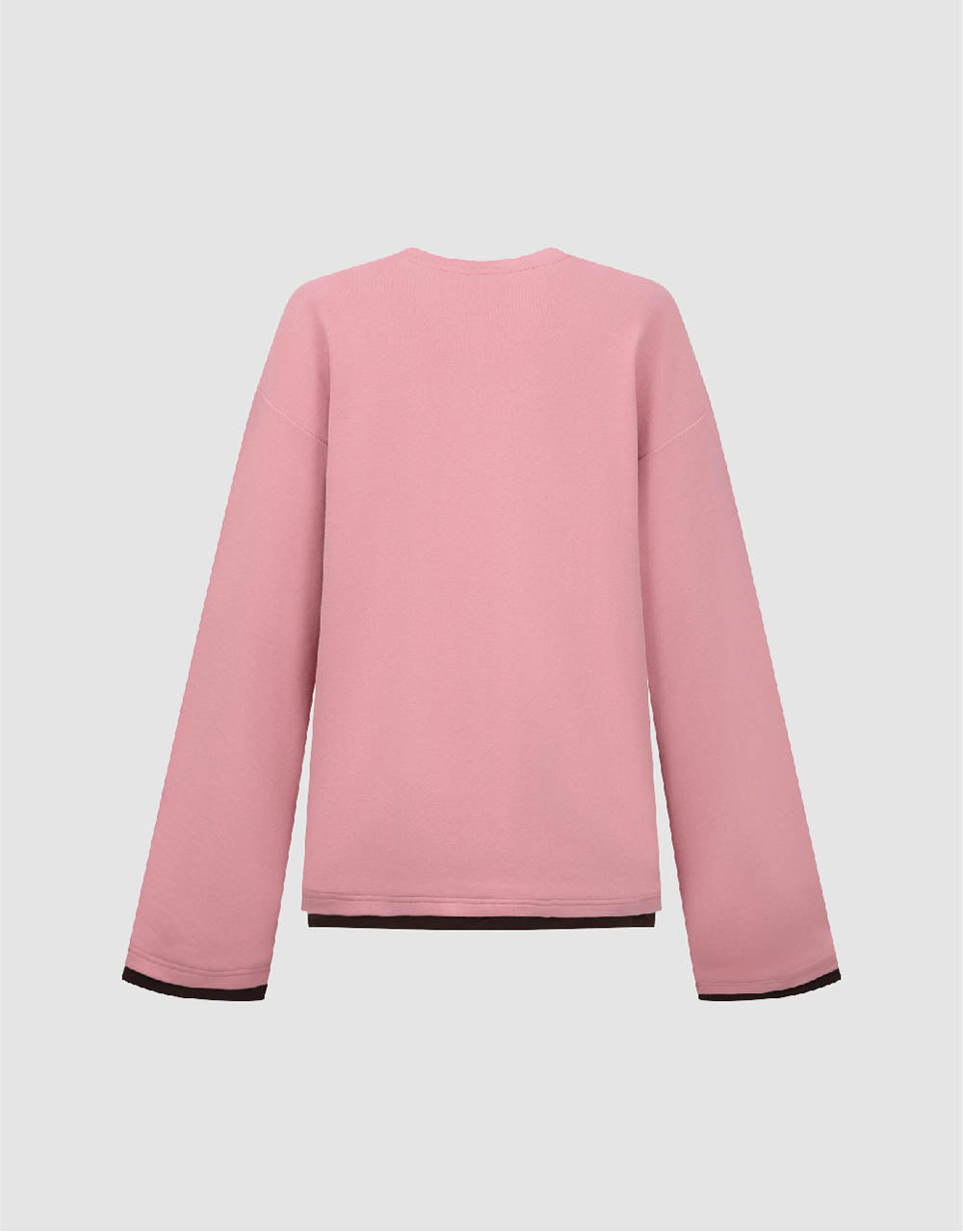 Letter Embossed Crew Neck Loose T-Shirt