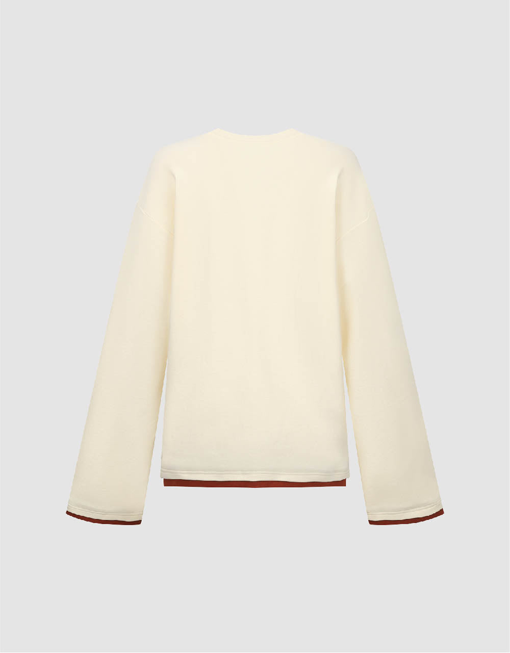 Letter Embossed Crew Neck Loose T-Shirt