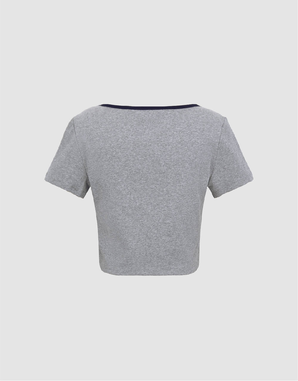 U Neck Knitted T-Shirt