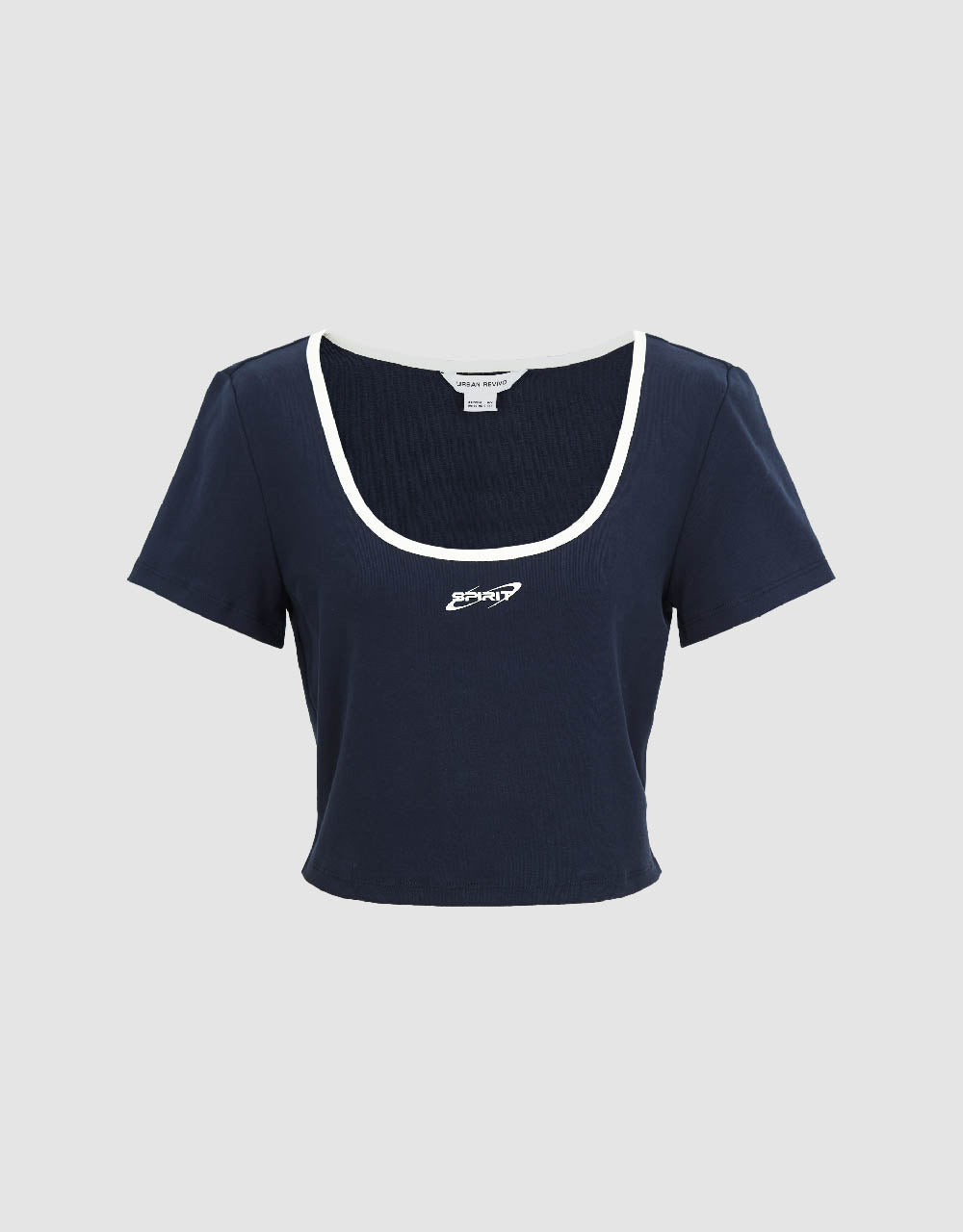 U Neck Knitted T-Shirt