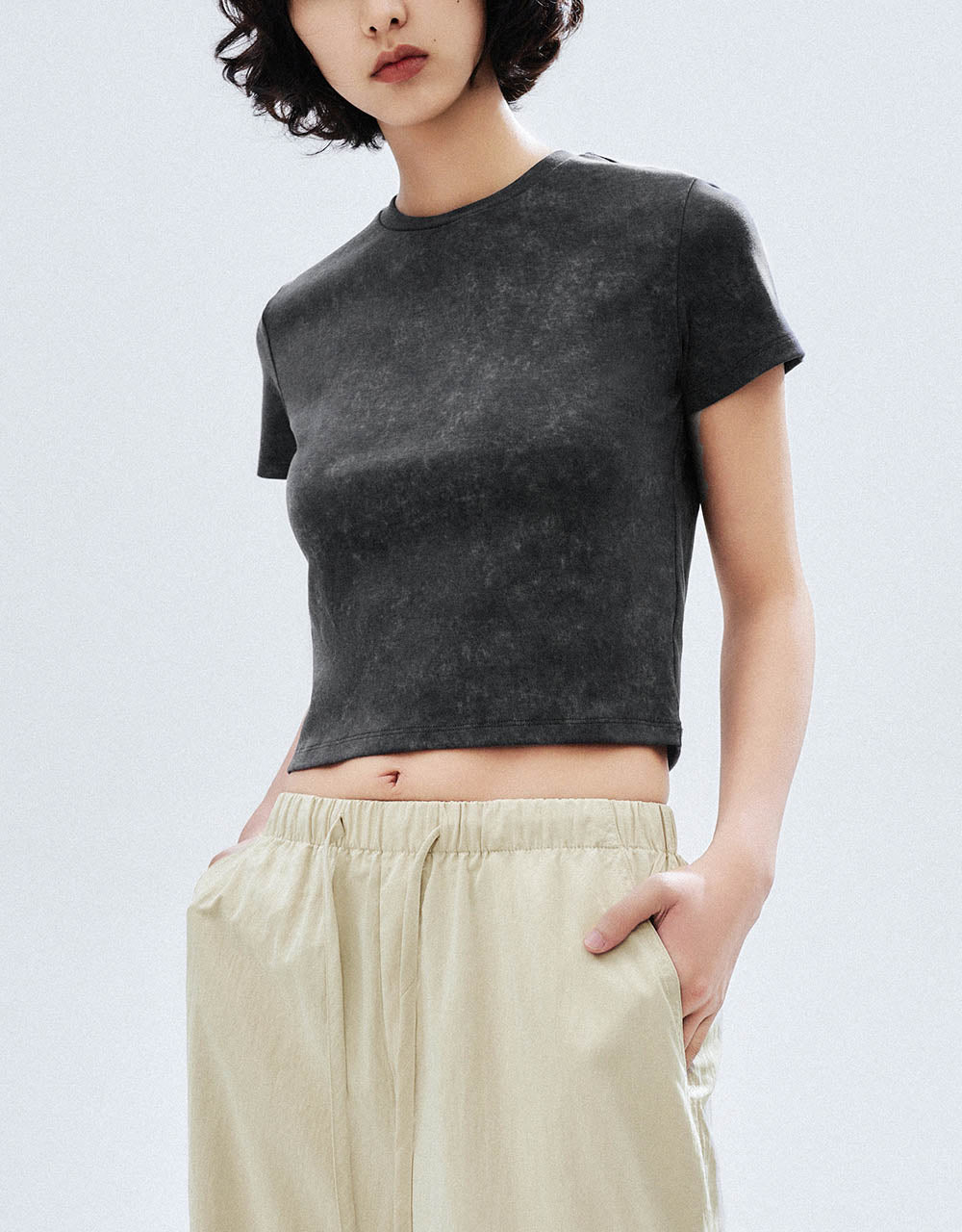 Crew Neck Skinny T-Shirt