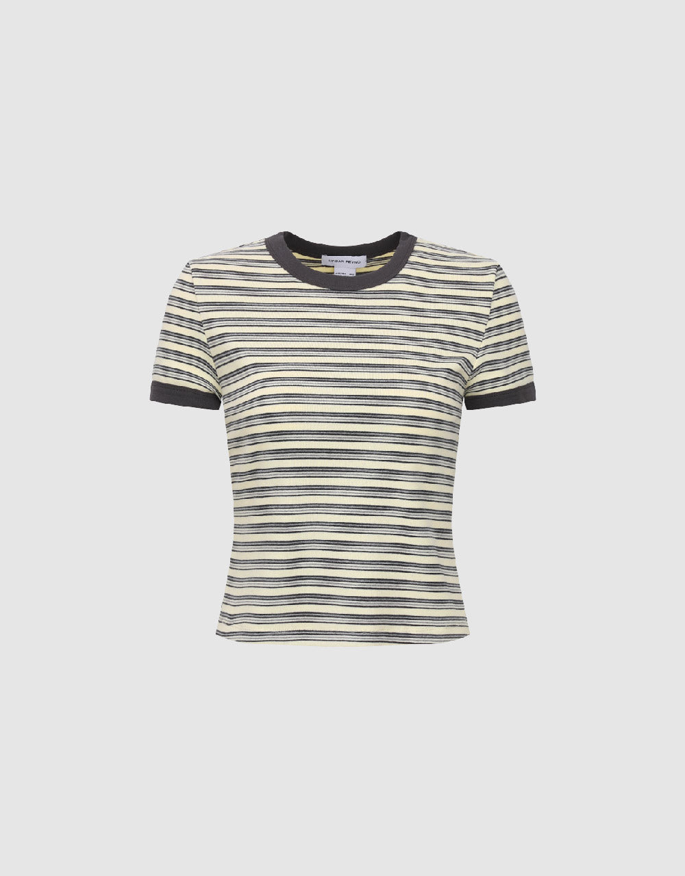 Striped Crew Neck Skinny T-Shirt