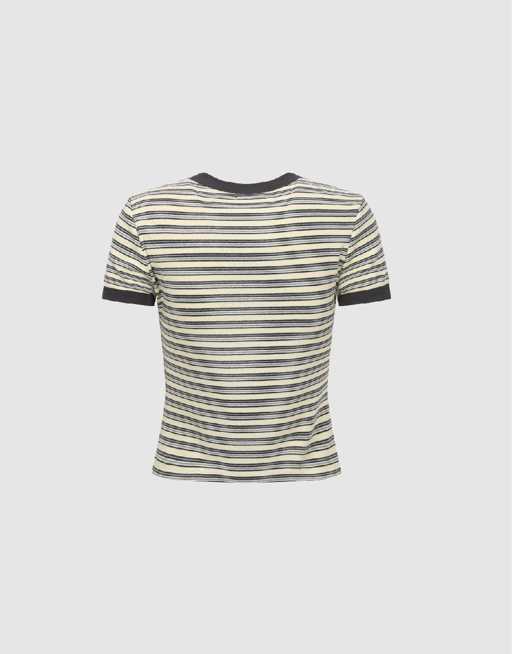 Striped Crew Neck Skinny T-Shirt