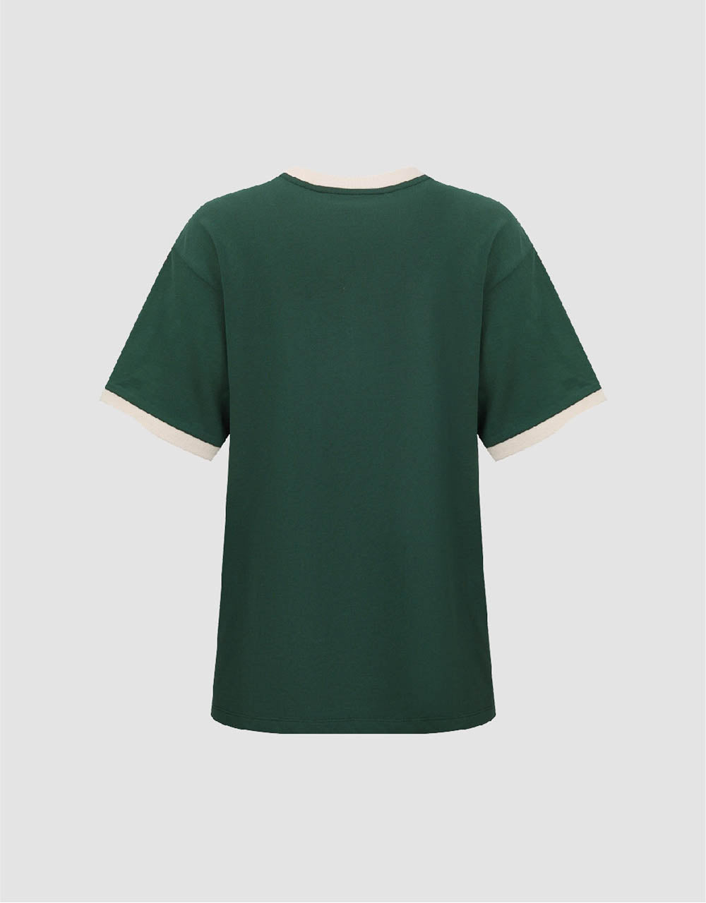 Letter Printed Crew Neck Straight T-Shirt