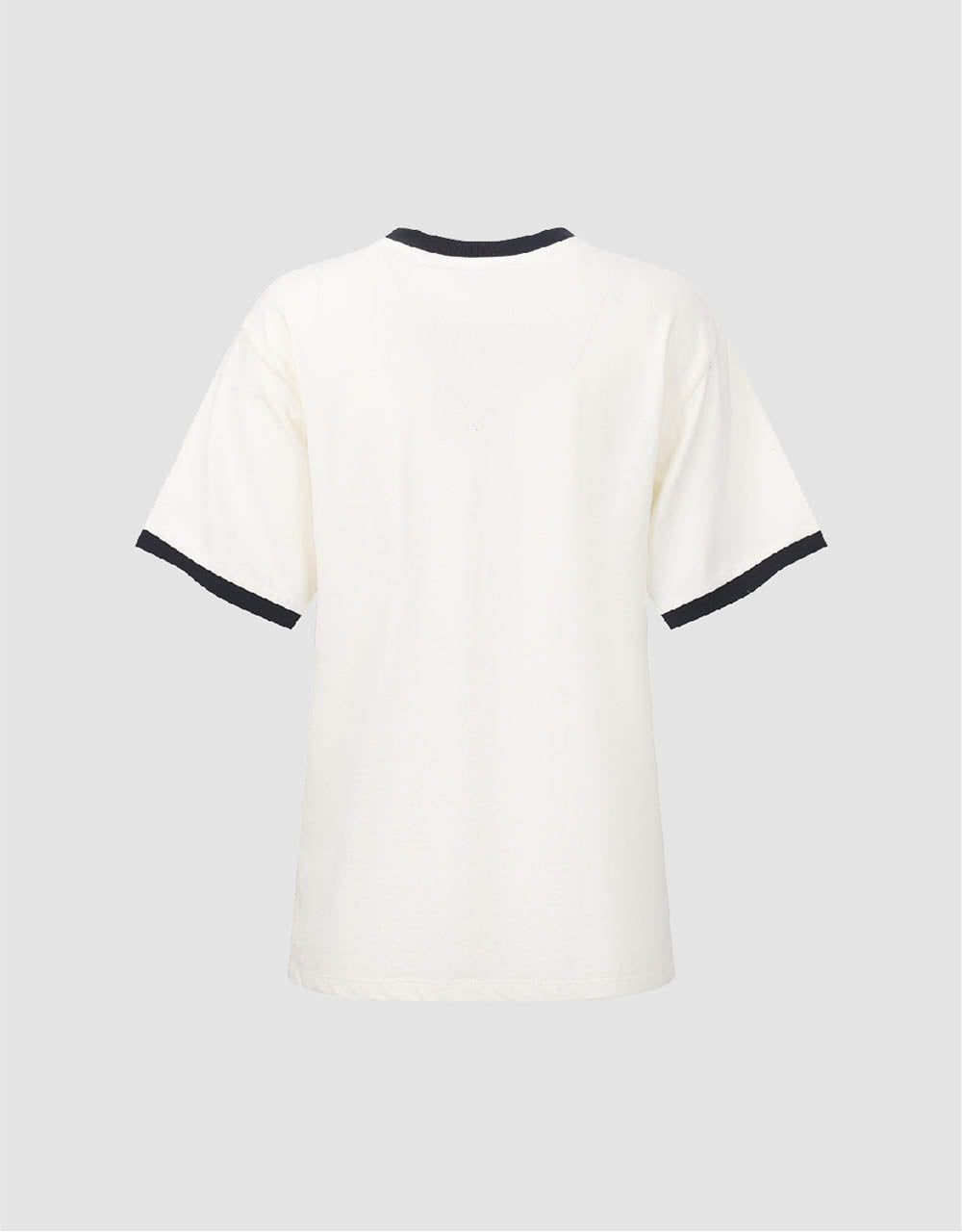 Letter Printed Crew Neck Straight T-Shirt